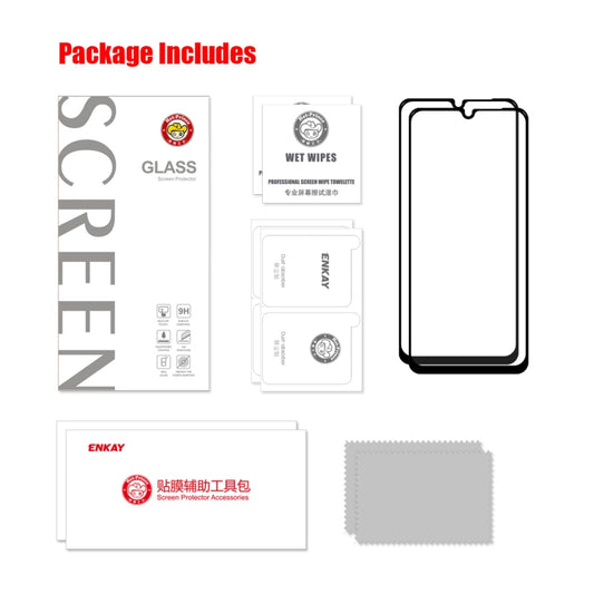 2 PCS For Samsung Galaxy A13 5G ENKAY 0.26mm 9H Tempered Glass Full Film by ENKAY