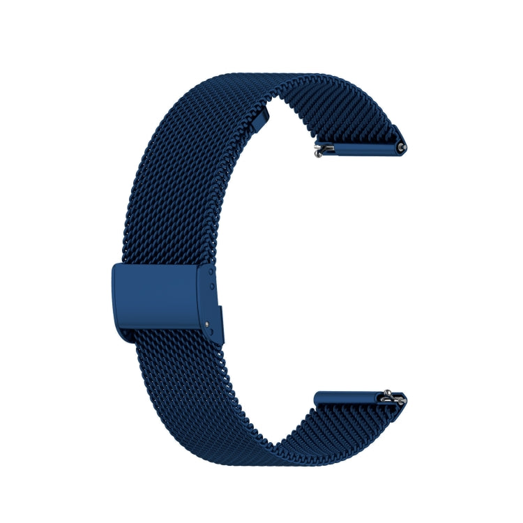 For Huawei Watch 3 Milan Metal Steel Mesh Buckle Watch Band(Blue) - Watch Bands by buy2fix | Online Shopping UK | buy2fix
