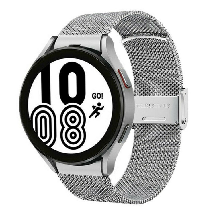 For Samsung Galaxy Watch 4 Classic 42mm / 46mm Milan Metal Steel Mesh Buckle Watch Band(Silver) - Watch Bands by buy2fix | Online Shopping UK | buy2fix