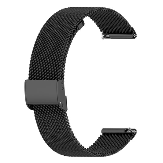 For Samsung Galaxy Watch 4 40mm / 44mm Milan Metal Steel Mesh Buckle Watch Band(Black) by buy2fix