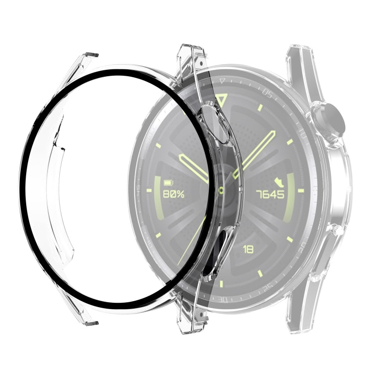 Tempered Glass Film Oil Spray Matte PC Case For Huawei GT3 46mm(Transparent) - Watch Cases by buy2fix | Online Shopping UK | buy2fix
