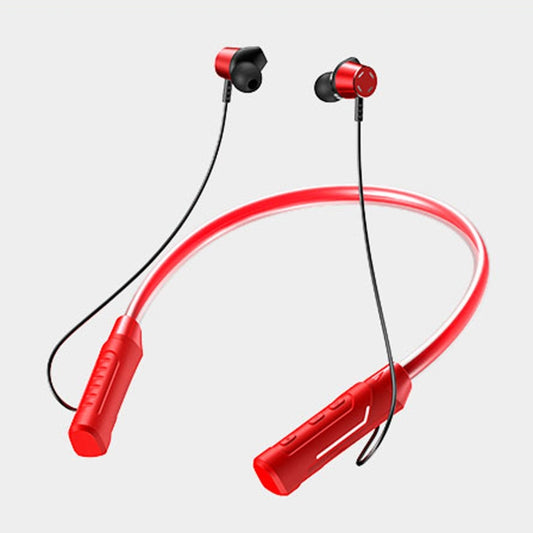 JG4 Flashing LED Neck-mounted Stereo Bluetooth Wireless Earphone(Red) by buy2fix