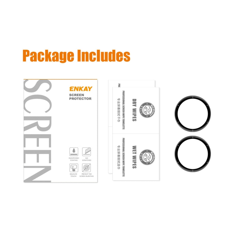 2 PCS For Garmin Venu 2 Plus ENKAY Hat-Prince 3D Full Coverage Soft PC Edge + PMMA HD Protector Film - Screen Protector by ENKAY | Online Shopping UK | buy2fix
