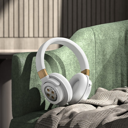 A51 USB Charging Wireless Bluetooth HIFI Stereo Headset with Mic(White) by buy2fix