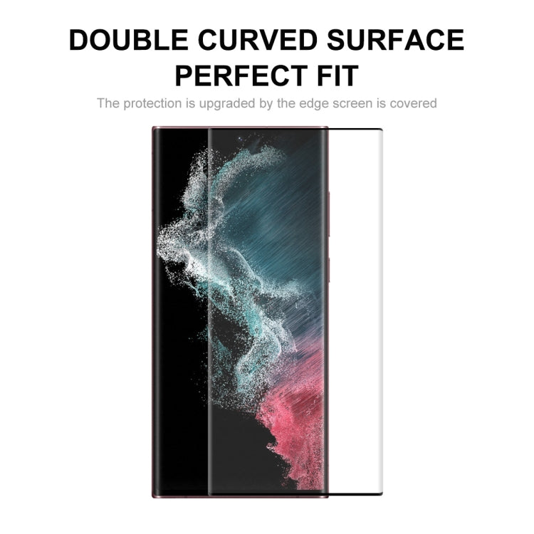 For Samsung Galaxy S22 Ultra 5pcs ENKAY 3D Hot Bending Explosion-proof Full Tempered Glass Film - Galaxy Tempered Glass by ENKAY | Online Shopping UK | buy2fix