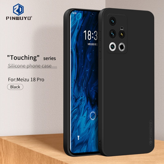 For Meizu 18 Pro / 18S Pro PINWUYO Liquid Silicone TPU Phone Case(Black) by PINWUYO