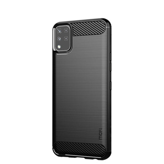 For LG K42 MOFI Gentleness Brushed Carbon Fiber Soft TPU Case(Black) by MOFI