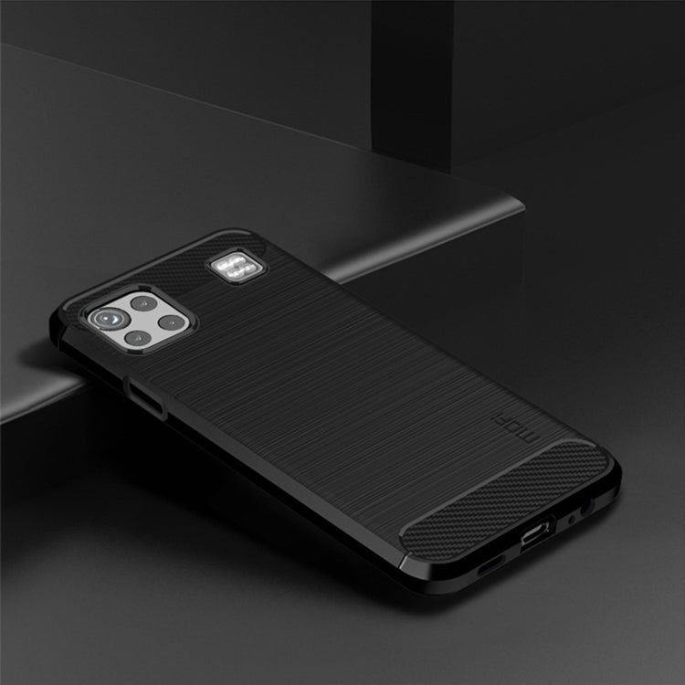 For LG K92 MOFI Gentleness Brushed Carbon Fiber Soft TPU Case(Black) - LG Cases by MOFI | Online Shopping UK | buy2fix