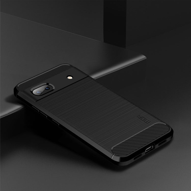 For Google Pixel 6A MOFI Gentleness Brushed Carbon Fiber Soft TPU Case(Black) - Google Cases by MOFI | Online Shopping UK | buy2fix
