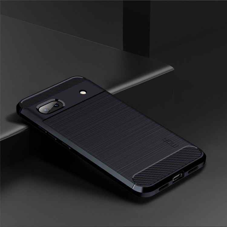 For Google Pixel 6A MOFI Gentleness Brushed Carbon Fiber Soft TPU Case(Blue) - Google Cases by MOFI | Online Shopping UK | buy2fix