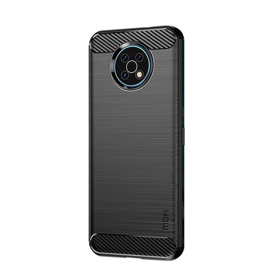 For Nokia G50 MOFI Gentleness Brushed Carbon Fiber Soft TPU Case(Black) by MOFI