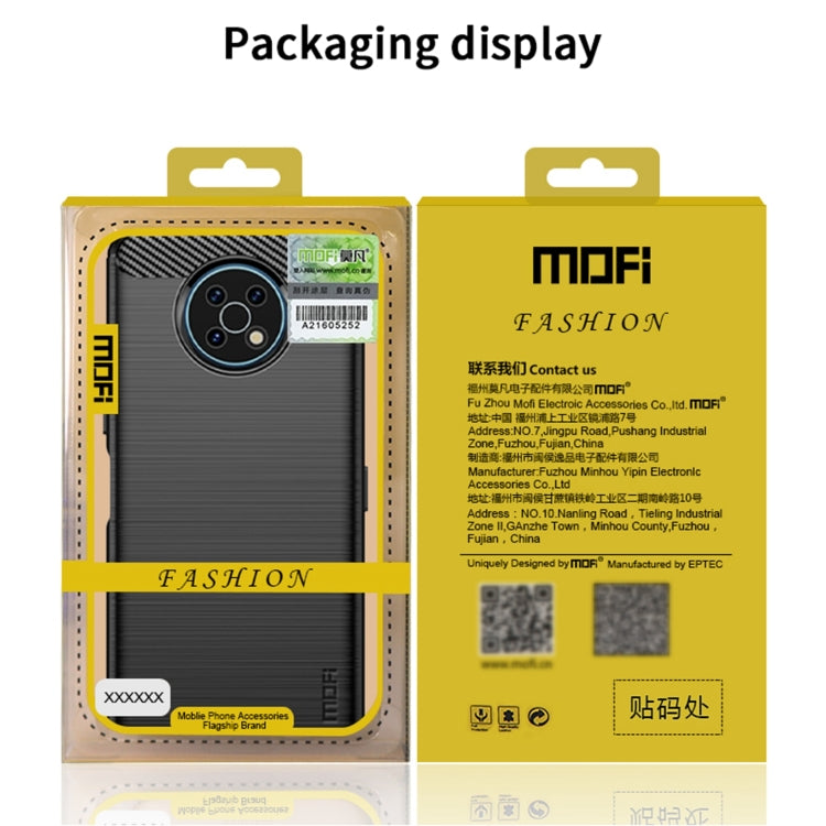 For Nokia G50 MOFI Gentleness Brushed Carbon Fiber Soft TPU Case(Black) - Nokia Cases by MOFI | Online Shopping UK | buy2fix