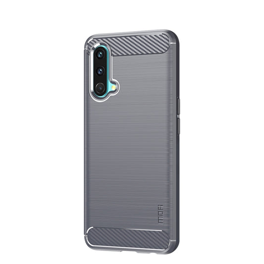 For OnePlus Nord CE 5G MOFI Gentleness Brushed Carbon Fiber Soft TPU Case(Grey) by MOFI