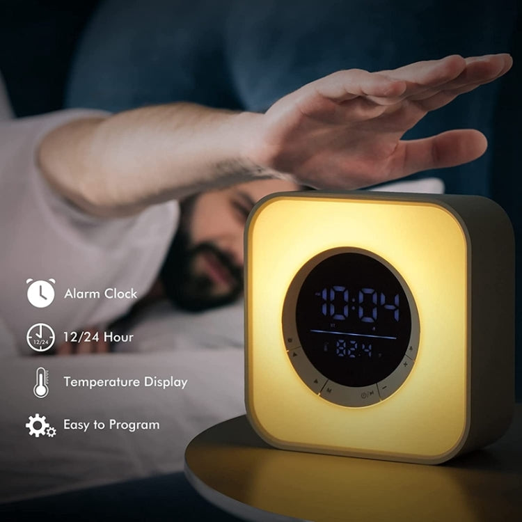 P10 LED Atmosphere Light Bluetooth Speaker with Alarm Thermometer Function - Desktop Speaker by buy2fix | Online Shopping UK | buy2fix
