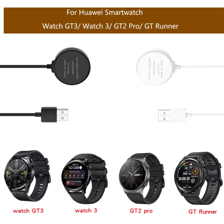 For Huawei Watch 3 Pro Magnet Integrated Charging Base(Black) by buy2fix