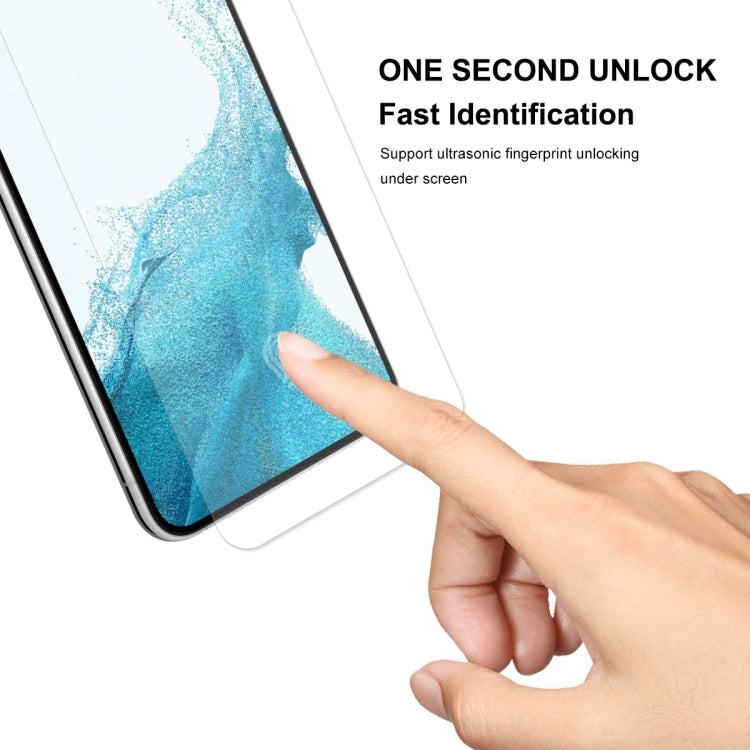 For Samsung Galaxy S22+ 5G 10pcs ENKAY 0.2mm Tempered Glass Film, Support Fingerprint Unlock - Galaxy Tempered Glass by ENKAY | Online Shopping UK | buy2fix