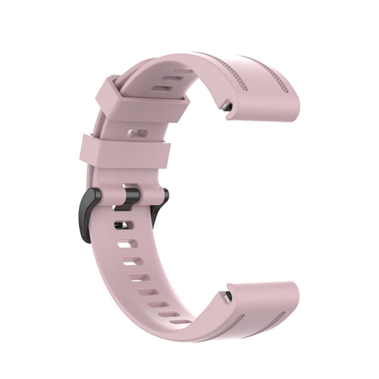 For Garmin Fenix 7S 20mm Solid Color Silicone Quick Release Watch Band(Rose Pink) by buy2fix