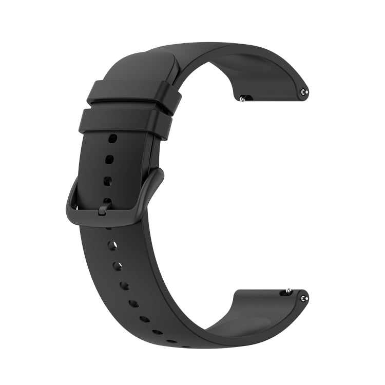 For Garmin Venu 2 Plus 20mm Solid Color Silicone Watch Band(Black) - Watch Bands by buy2fix | Online Shopping UK | buy2fix