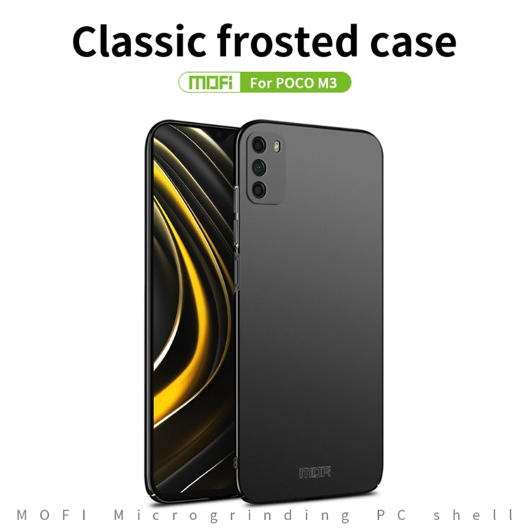 For Xiaomi Poco M3 / Redmi 9T MOFI Frosted PC Ultra-thin Hard Case(Blue) - Xiaomi Cases by MOFI | Online Shopping UK | buy2fix