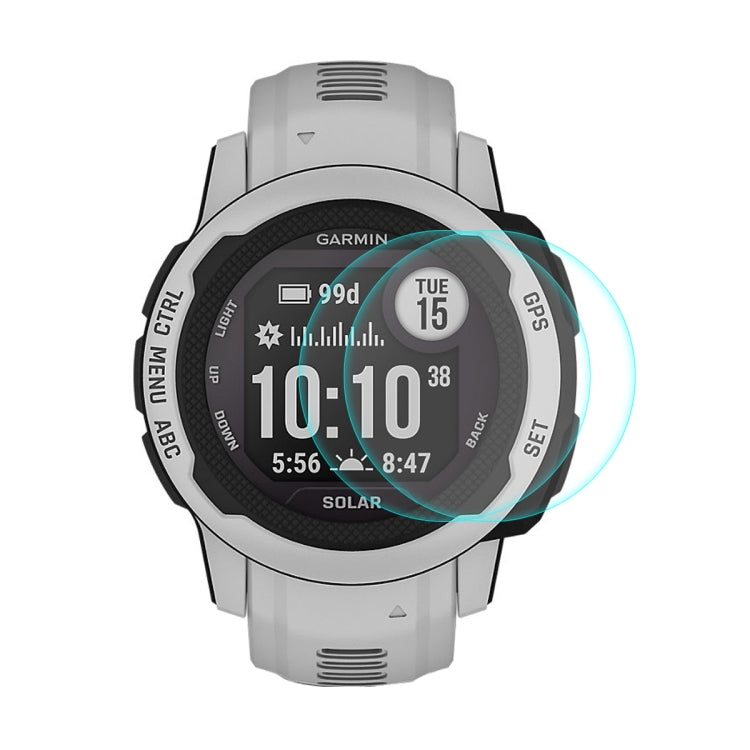2 PCS ENKAY 0.2mm 9H Tempered Glass Screen Protector Watch Film For Garmin Instinct 2 - Screen Protector by ENKAY | Online Shopping UK | buy2fix