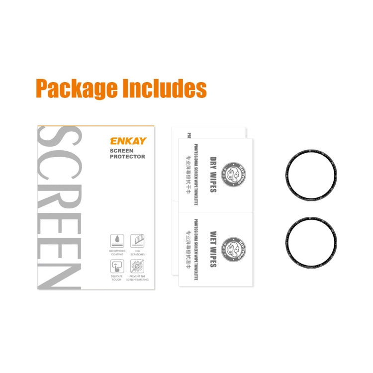 2 PCS ENKAY 3D Full Coverage Soft PC Edge + PMMA HD Screen Protector Film For Garmin Epix - Screen Protector by ENKAY | Online Shopping UK | buy2fix