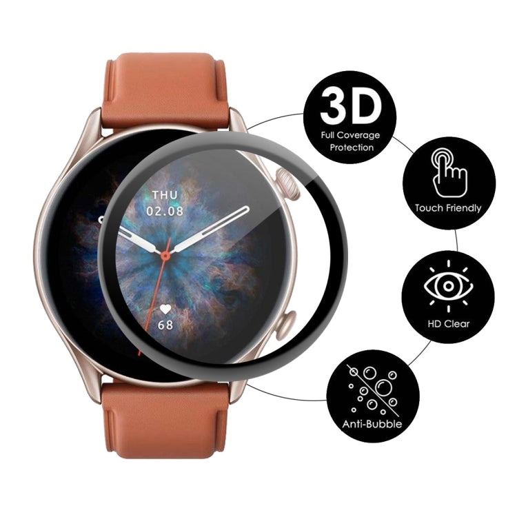 2 PCS ENKAY 3D Full Coverage Soft PC Edge + PMMA HD Screen Protector Film For Amazfit GTR 3 Pro - Screen Protector by ENKAY | Online Shopping UK | buy2fix
