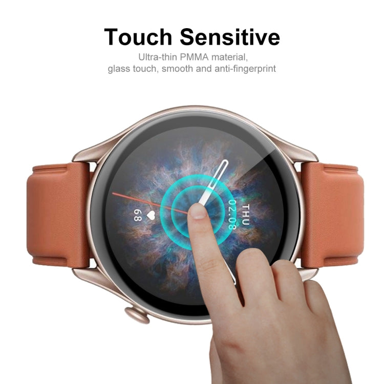 2 PCS ENKAY 3D Full Coverage Soft PC Edge + PMMA HD Screen Protector Film For Amazfit GTR 3 Pro - Screen Protector by ENKAY | Online Shopping UK | buy2fix