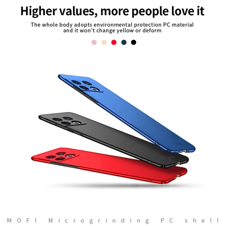 For OnePlus 10 Pro MOFI Frosted PC Ultra-thin Hard Phone Case(Blue) - OnePlus Cases by MOFI | Online Shopping UK | buy2fix