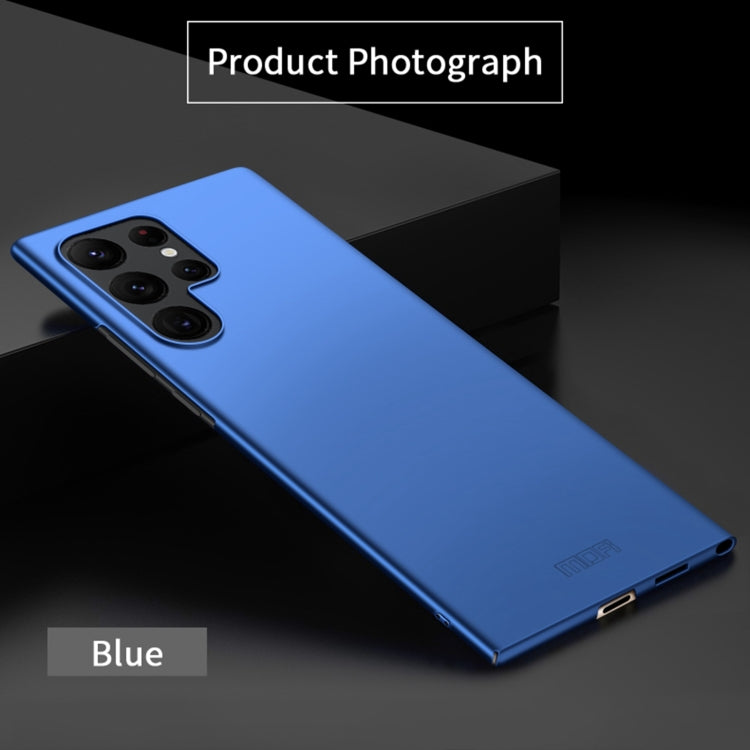 For Samsung Galaxy S22 Ultra 5G MOFI Frosted PC Ultra-thin Hard Case(Blue) - Galaxy S22 Ultra 5G Cases by MOFI | Online Shopping UK | buy2fix