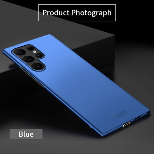 For Samsung Galaxy S22 Ultra 5G MOFI Frosted PC Ultra-thin Hard Case(Blue) by MOFI