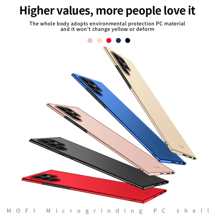 For Samsung Galaxy S22 Ultra 5G MOFI Frosted PC Ultra-thin Hard Case(Blue) - Galaxy S22 Ultra 5G Cases by MOFI | Online Shopping UK | buy2fix