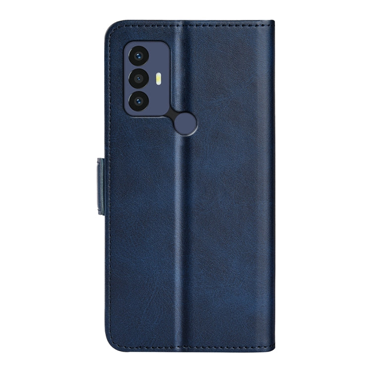 For TCL 30 SE/305/306 Dual-side Magnetic Buckle Leather Phone Case(Dark Blue) - TCL by buy2fix | Online Shopping UK | buy2fix