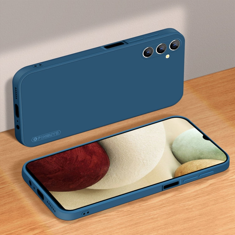 For Samsung Galaxy A13 5G PINWUYO Sense Series Liquid Silicone TPU Phone Case(Blue) - Galaxy Phone Cases by PINWUYO | Online Shopping UK | buy2fix