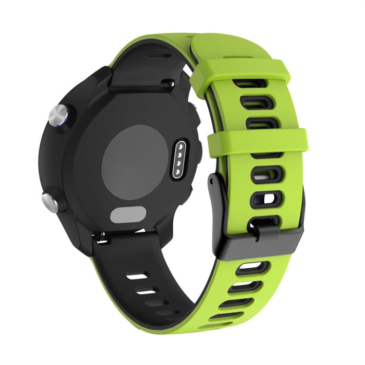 For Huawei Watch 2 20mm Mixed-Color Silicone Watch Band(Black+Orange) by buy2fix