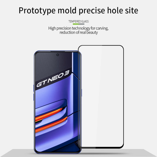 For OPPO Realme GT Neo3 PINWUYO 9H 2.5D Full Screen Tempered Glass Film(Black) by PINWUYO