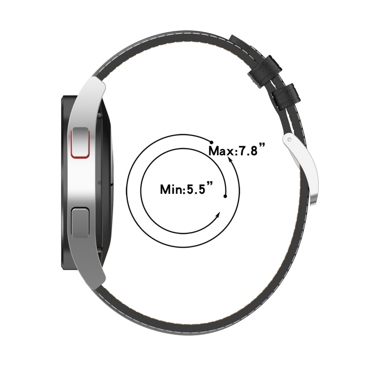 For Garmin Vivoactive 3 Embossed Genuine Leather Watch Band(Red) by buy2fix