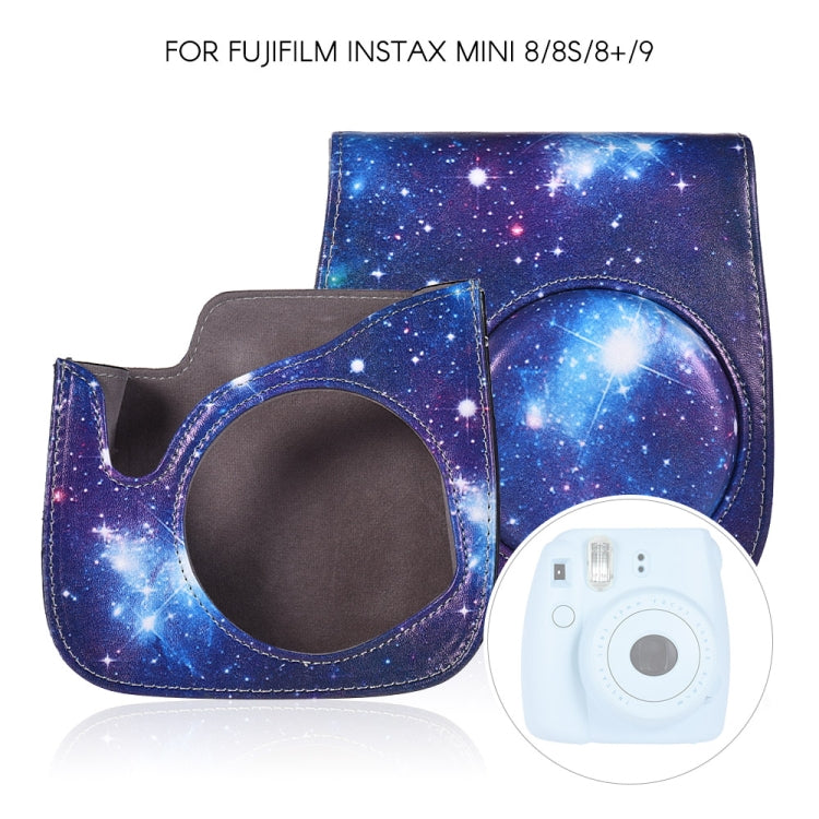 Universe Pattern Full Body Camera PU Leather Case Bag with Strap for FUJIFILM instax mini 9 / mini 8+ / mini 8 by buy2fix