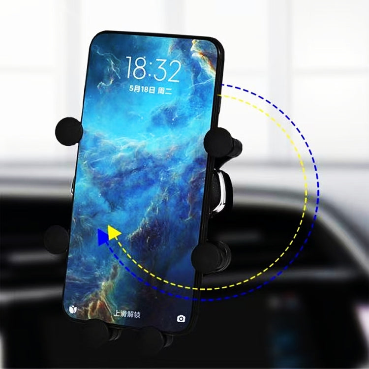 Car Air Outlet Gravity Six-point Linkage Mobile Phone Bracket - Universal Car Holders by buy2fix | Online Shopping UK | buy2fix