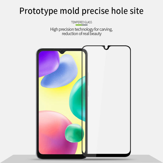 For Xiaomi Redmi 10C MOFI 9H 2.5D Full Screen Tempered Glass Film(Black) by MOFI