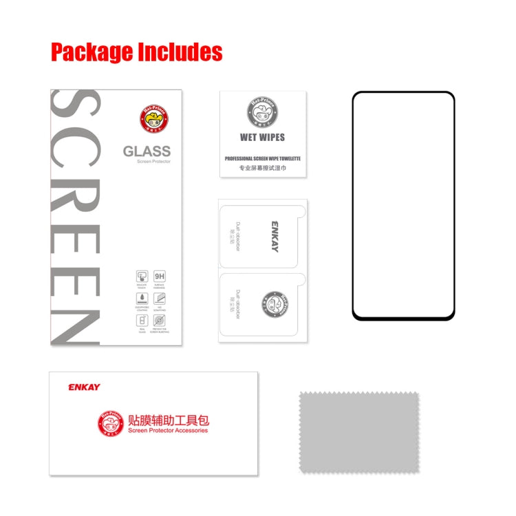 1 PCS For Xiaomi Poco M4 Pro 5G ENKAY Full Glue 0.26mm 9H 2.5D Tempered Glass Full Film - by ENKAY | Online Shopping UK | buy2fix