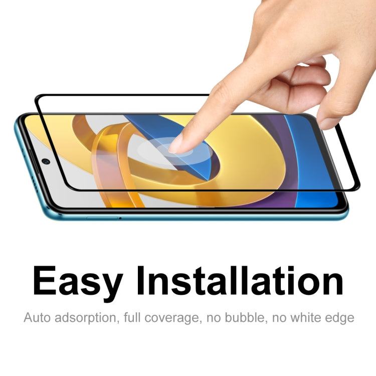 1 PCS For Xiaomi Poco M4 Pro 5G ENKAY Full Glue 0.26mm 9H 2.5D Tempered Glass Full Film - by ENKAY | Online Shopping UK | buy2fix
