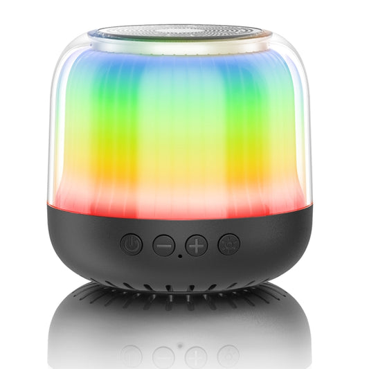 JY12 Full-screen RGB LED Breather Light Wireless Bluetooth Speaker(Black) by buy2fix