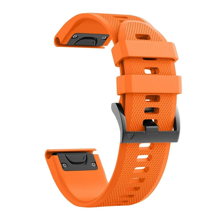 For Garmin Descent Mk2S 20mm Silicone Watch Band(Orange) - Watch Bands by buy2fix | Online Shopping UK | buy2fix
