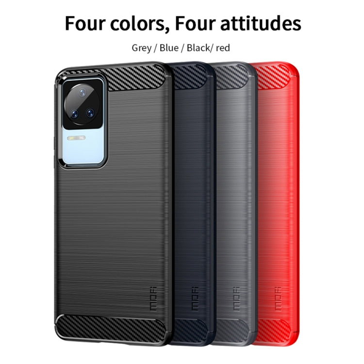 For Xiaomi Redmi K40S MOFI Gentleness Brushed Carbon Fiber Soft TPU Case(Gray) - Xiaomi Cases by MOFI | Online Shopping UK | buy2fix