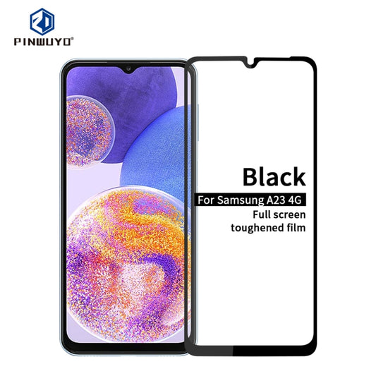 For Samsung Galaxy A23 / M23 / F23 PINWUYO 9H 2.5D Full Screen Tempered Glass Film(Black) by PINWUYO