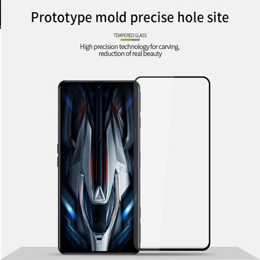 For Xiaomi Poco F4 GT MOFI 9H 2.5D Full Screen Tempered Glass Film(Black) by MOFI