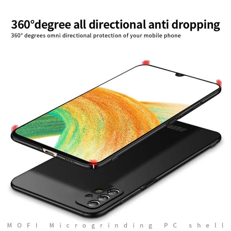 For Samsung Galaxy A33 5G MOFI Frosted PC Ultra-thin Hard Phone Case(Black) - Galaxy Phone Cases by MOFI | Online Shopping UK | buy2fix