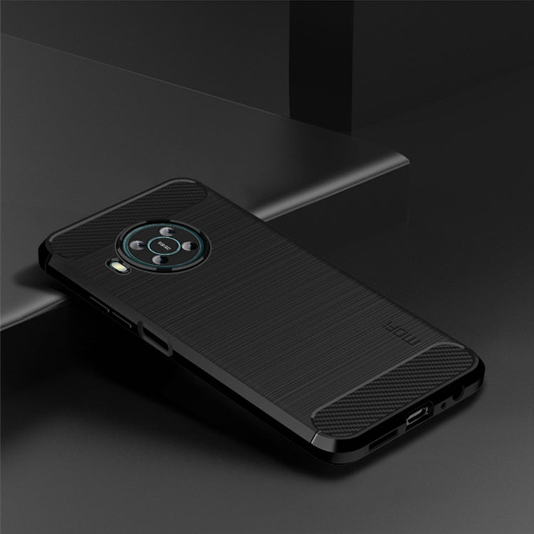 For Nokia X100 MOFI Gentleness Series Brushed Texture Carbon Fiber TPU Phone Case(Black) - Nokia Cases by MOFI | Online Shopping UK | buy2fix