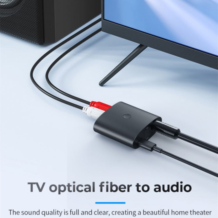 BT-B36 Bluetooth 5.1 Audio Receiver TV Fiber Coaxial Digital to Analog Converter - Audio Receiver Transmitter by buy2fix | Online Shopping UK | buy2fix
