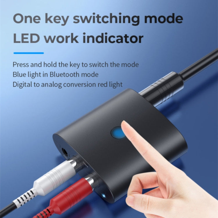 BT-B36 Bluetooth 5.1 Audio Receiver TV Fiber Coaxial Digital to Analog Converter - Audio Receiver Transmitter by buy2fix | Online Shopping UK | buy2fix